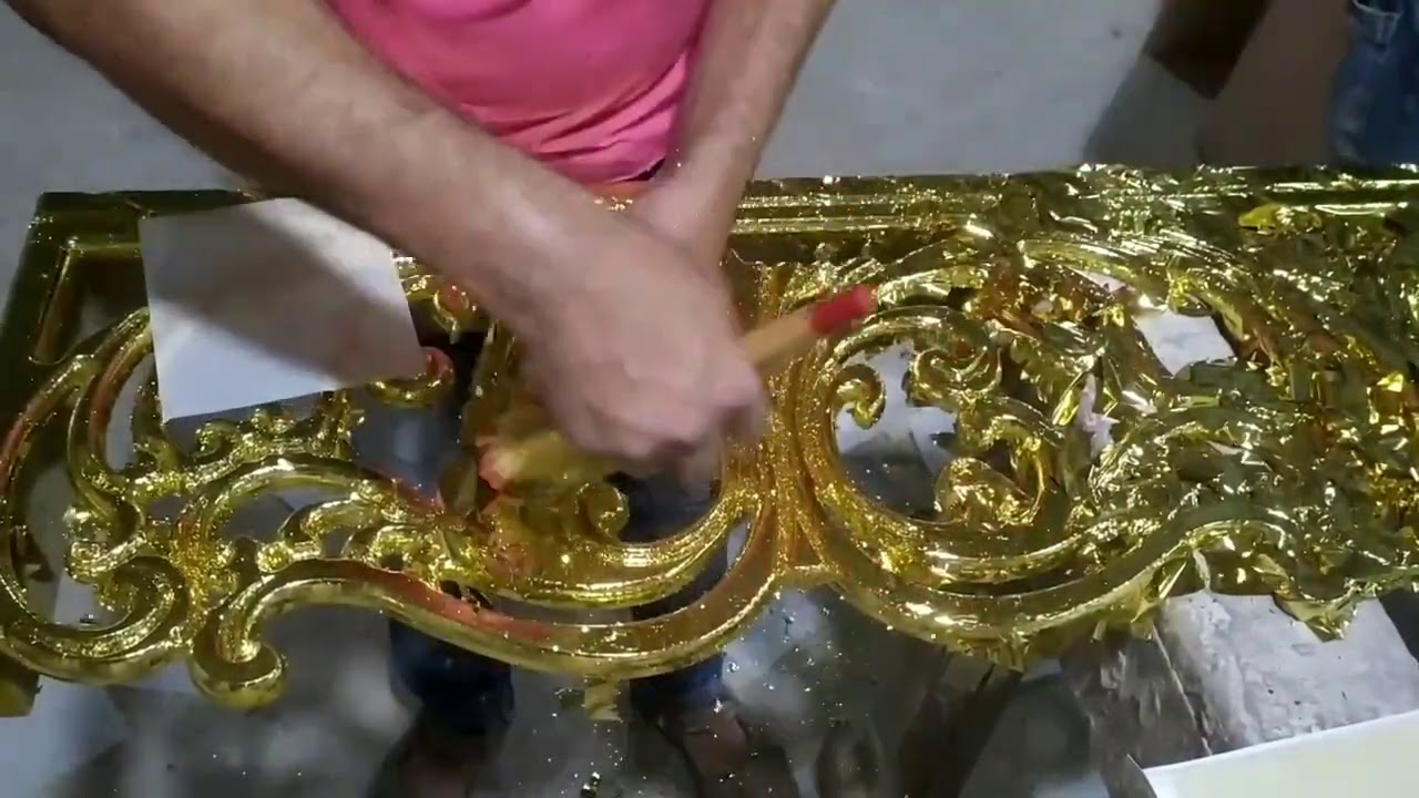 تعالوا شوفوا حارس البيومي عمل ايه في البرقع كأنه نيكل كروم الطريقة الصحيحه لزق الدهب التركي