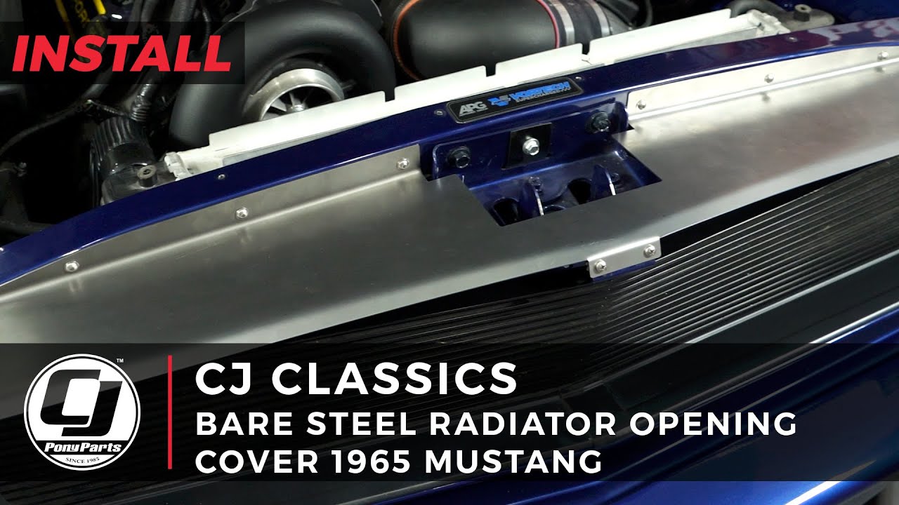 Radiator Bare Steel Opening Cover | CJ Classics | 1965 Mustang