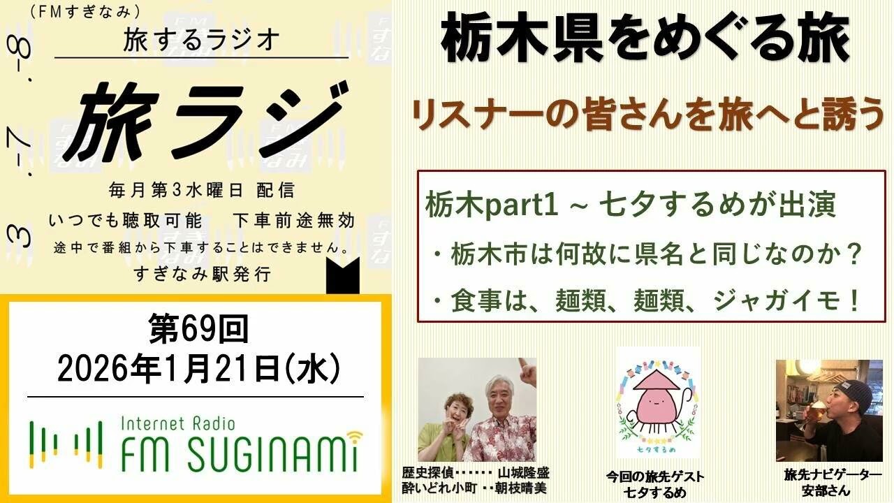 【旅・栃木県】旅するラジオ ー旅ラジー#69