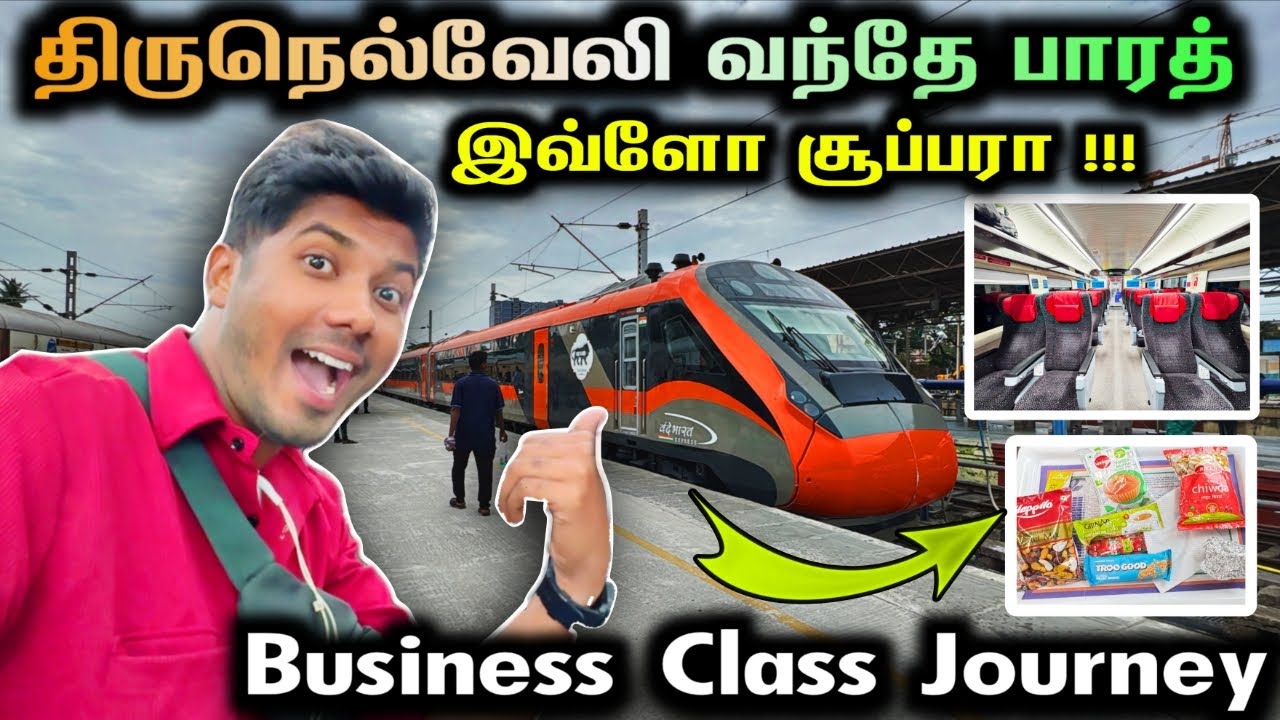 ₹விலை உயர்ந்த 1st Class Train Journey | Chennai to Tirunelveli vande Bharat Executive Class Journey