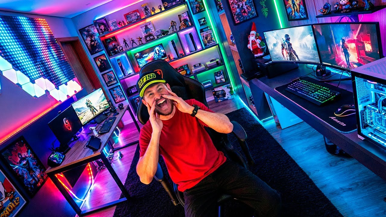 COMPREI ITENS PRO MEU QUARTO GAMER