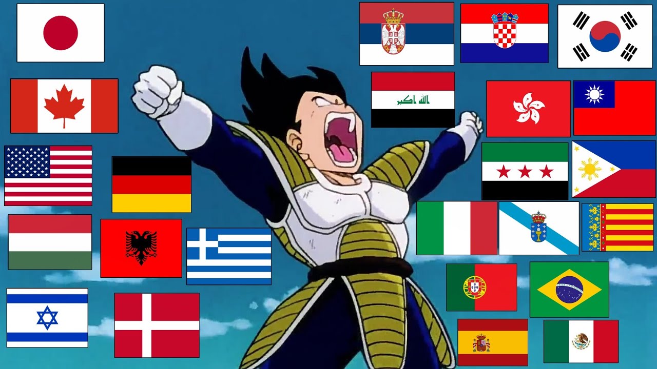 El grito de ira de Vegeta en diferentes doblajes 