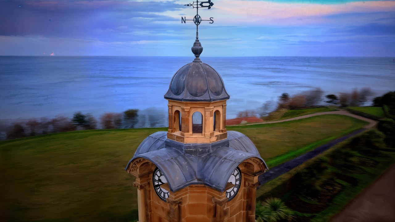 ITV’s The Royal Location, Scarborough | Italian Gardens Fly-Through + Holbeck Clock Tower (4K Drone)