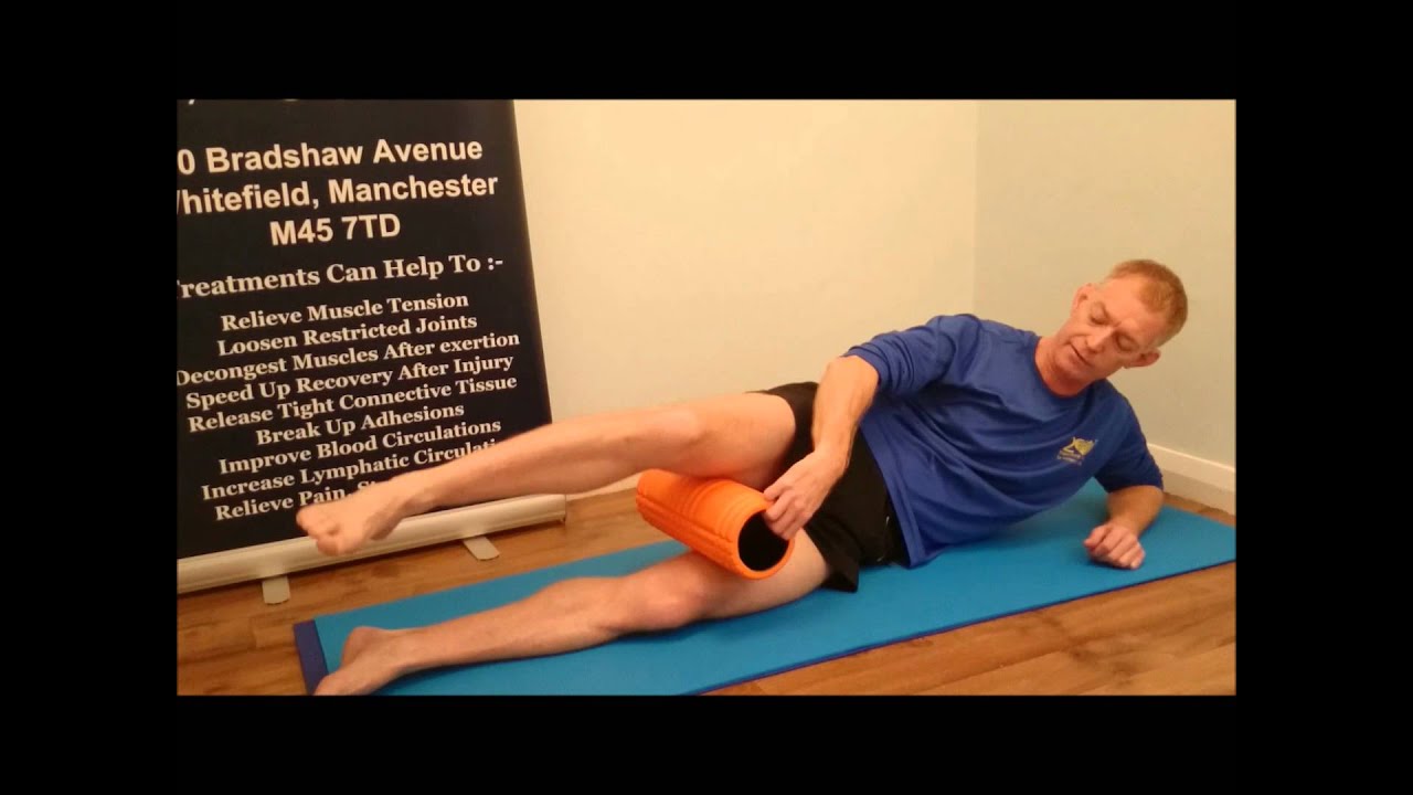 Adductor, Gracilis, Sartorius, Vastus Medialis and Inside of Thigh roller stretches