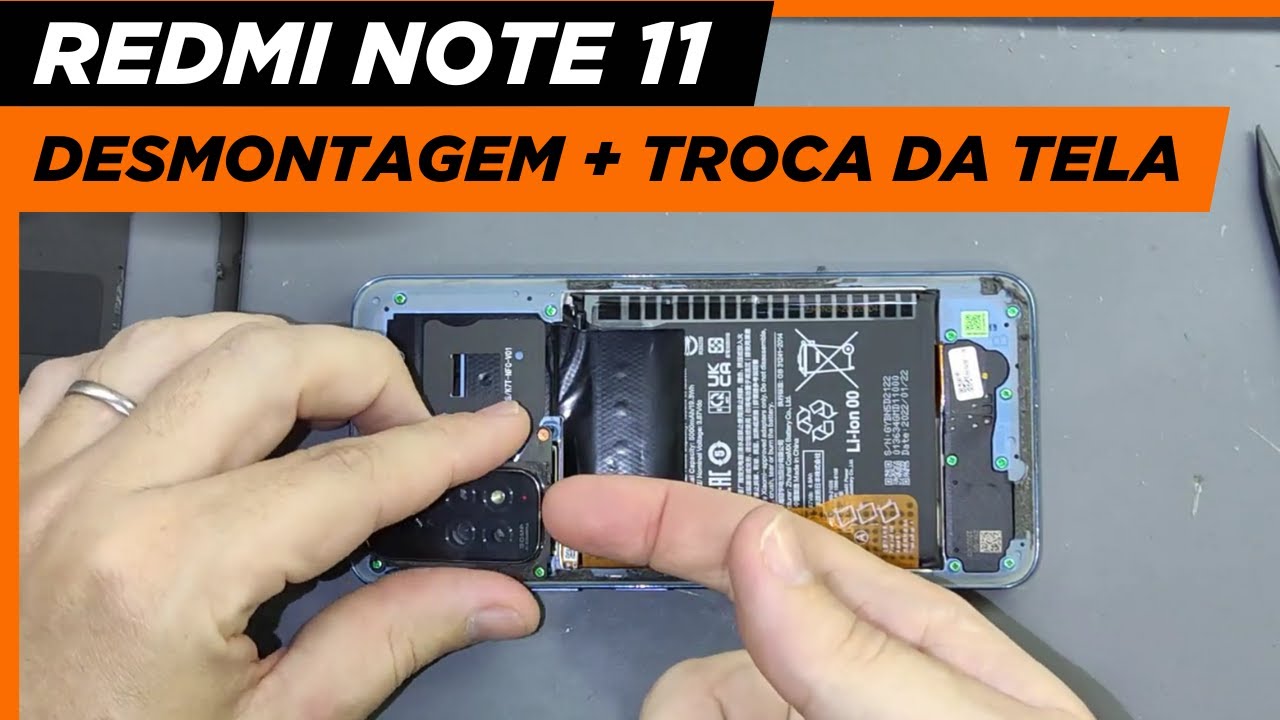 COMO ABRIR DESMONTAR E TROCAR A TELA DO REDMI NOTE 11 | SEM QUEBRAR NADA