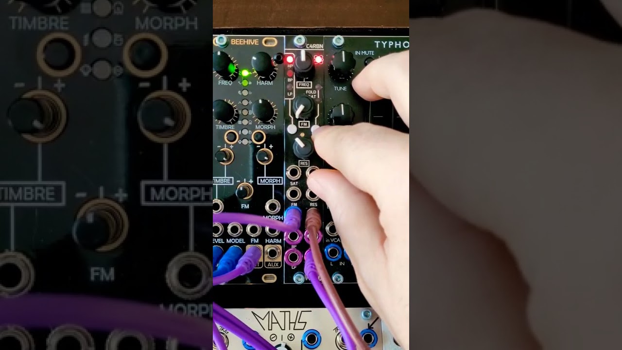 Eurorack / modular demo - WMD C4RBN Wave Folding capability