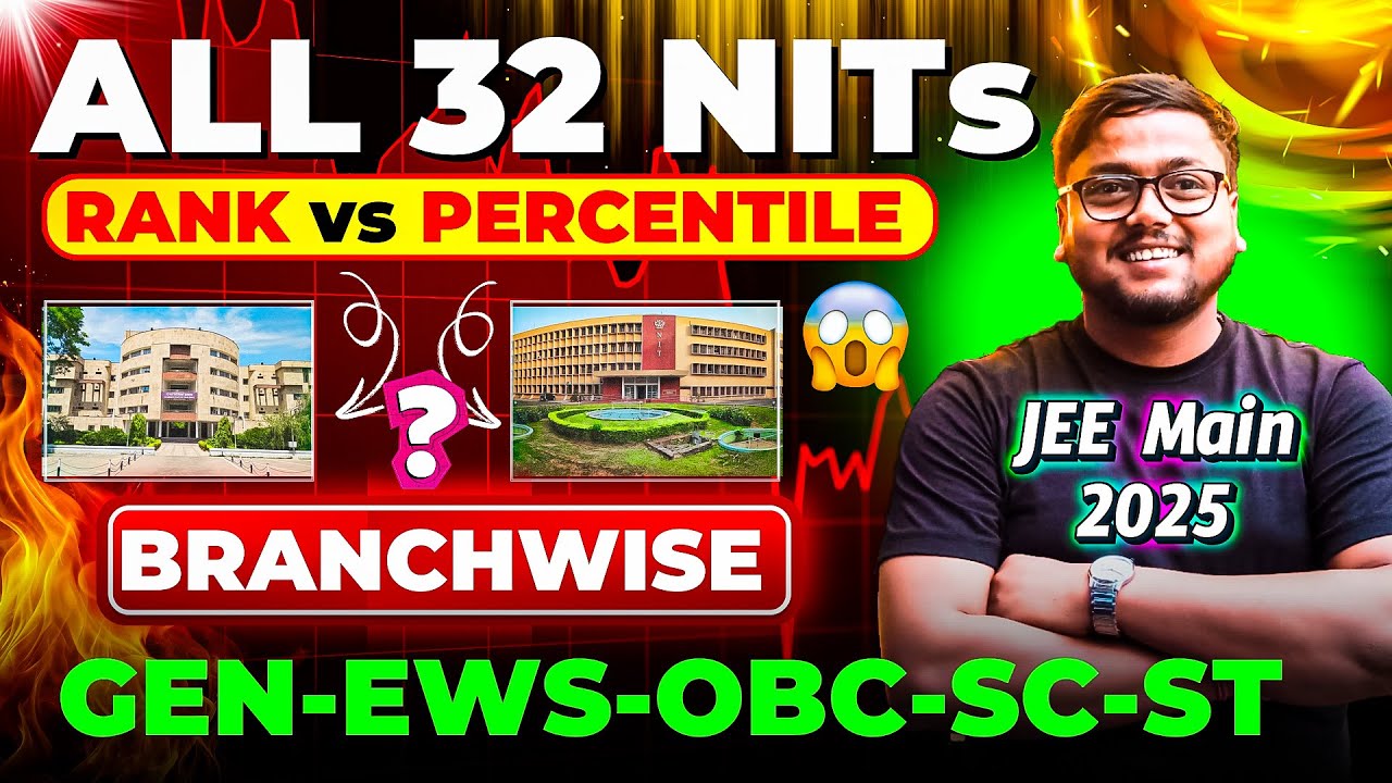 JEE Mains 2025 Result Out 🥳 | NIT Cutoff 2025 JEE Mains 😍 | Percentile vs Rank Jee Mains 2025