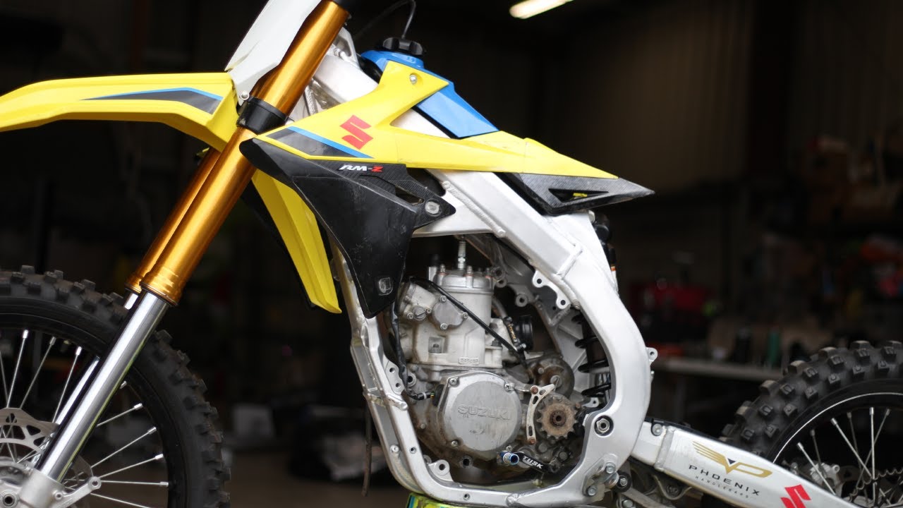 The 2022 Suzuki RM250 🔥 RM250AF Two Stroke Build & How To - Cutting The Frame & Engine Positioning