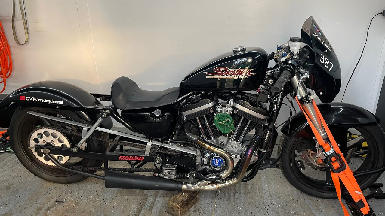 Sportster drag bike. A day in the life of fixing things on the OG