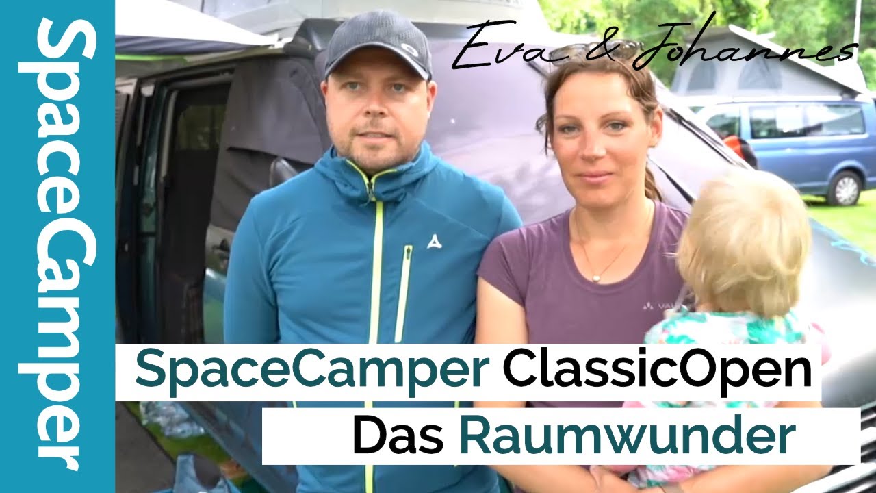 Mit zwei Kindern im Bulli? Dank der Rückbank kein Problem | Der SpaceCamper ClassicOpen