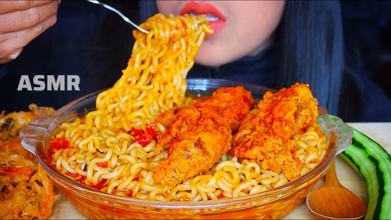 ASMR MIE SAMYANG CHICKEN TENDER ||MUKBANG ASMR EATING SOUNDS #ASMR #asmrsounds #asmrvideo #mie 