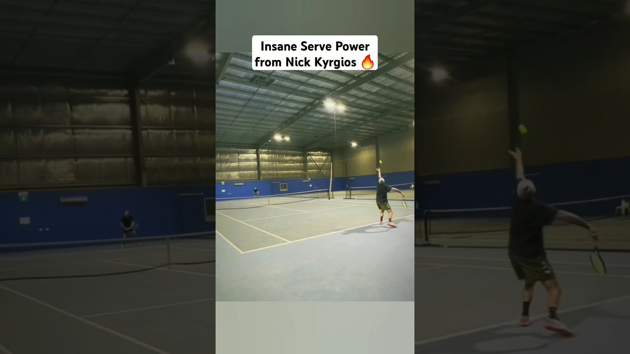 Powerful Tennis Serve by Nick Kyrgios | #tennis