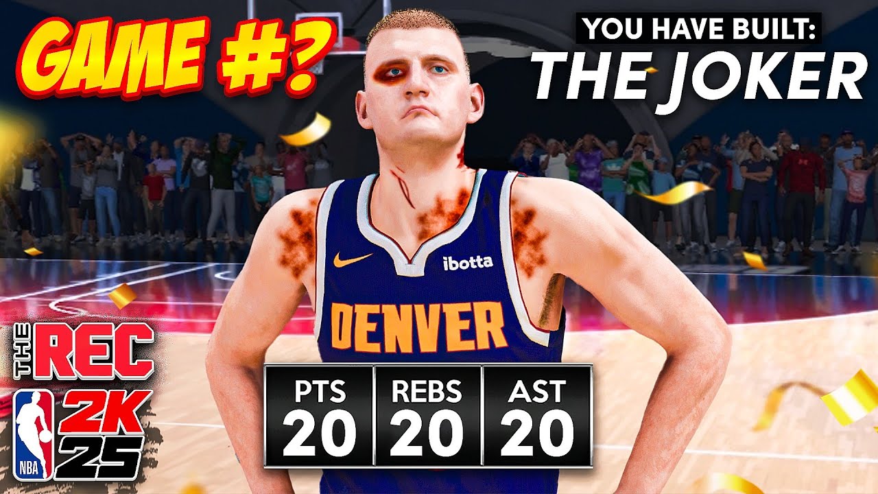 NIKOLA JOKIC, BUT THE VIDEO DOESN'T END UNTIL I GET A 20/20/20 GAME in the RANDOM REC 