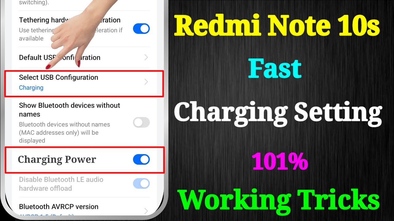 Redmi Note 10s Charging Problem | Redmi Note 10s Fast Charging Setting | Redmi Note 10s Fast Charge