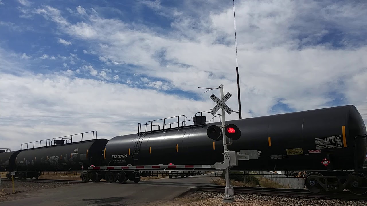 UP 6745 crosses E 76th Ave on the Greeley Sub in Commerce City, CO