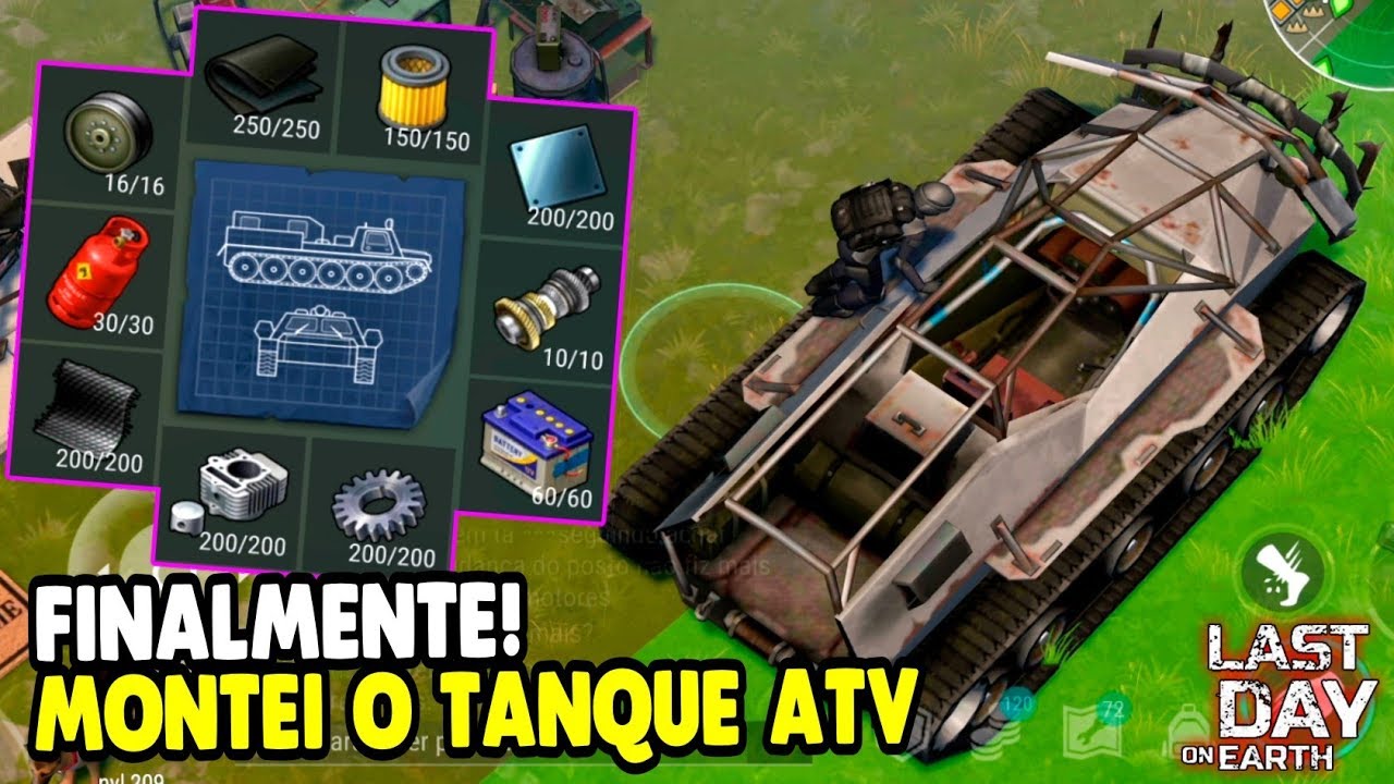 FINALMENTE! MONTEI O TANQUE ATV COMPLETO - Last Day On Earth