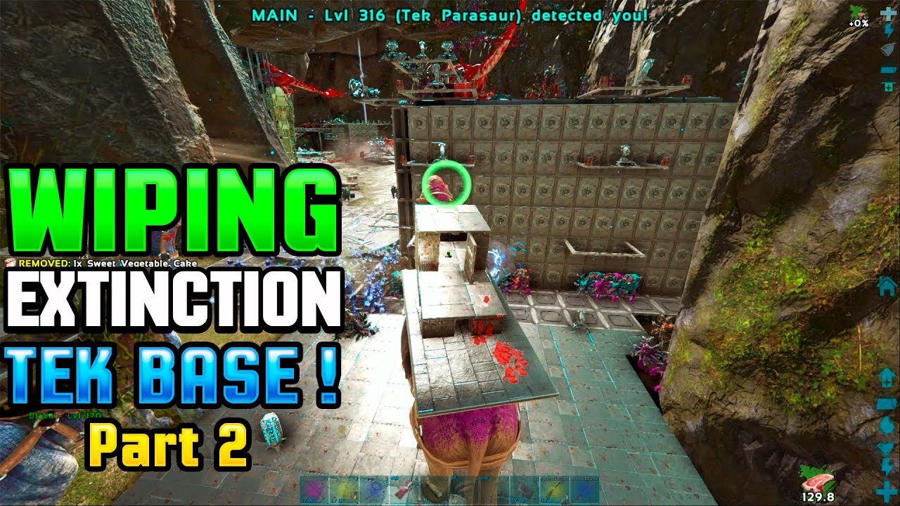 WIPING EXTINCTION BIG TEK BASE! | ARK OFFICIAL SMALL TRIBES