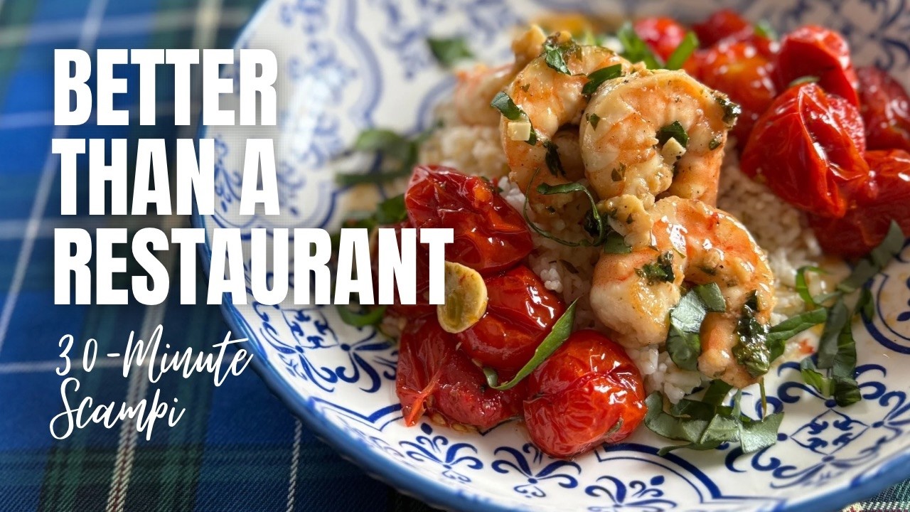 Shrimp Scampi & Burst Tomatoes