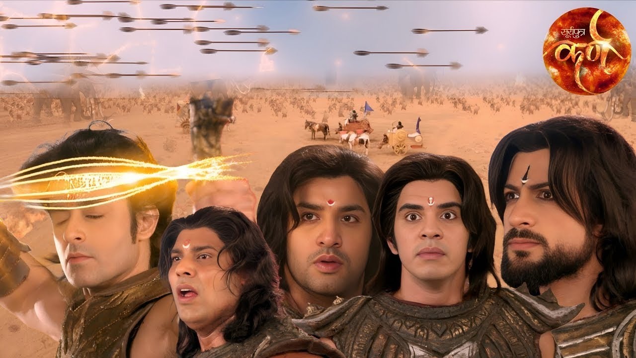 कर्ण के एक इशारे पर बरसे तीर, पांडवों की ढालें टूटी || Suryaputra Karn