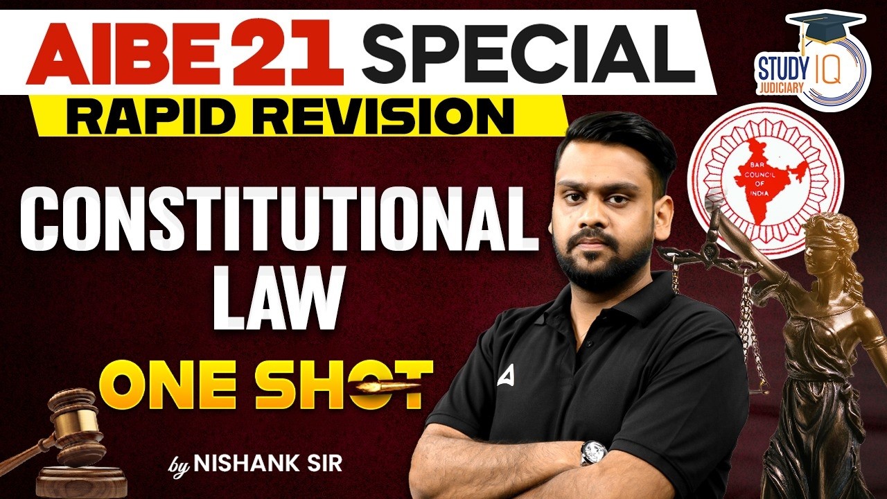 AIBE 21 Rapid Revision | Constitutional Law in One Shot | Nishank Sir