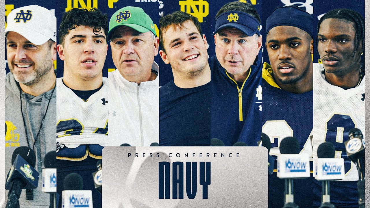 Navy | Post-Practice Press Conference (10.22.24) | Notre Dame Football