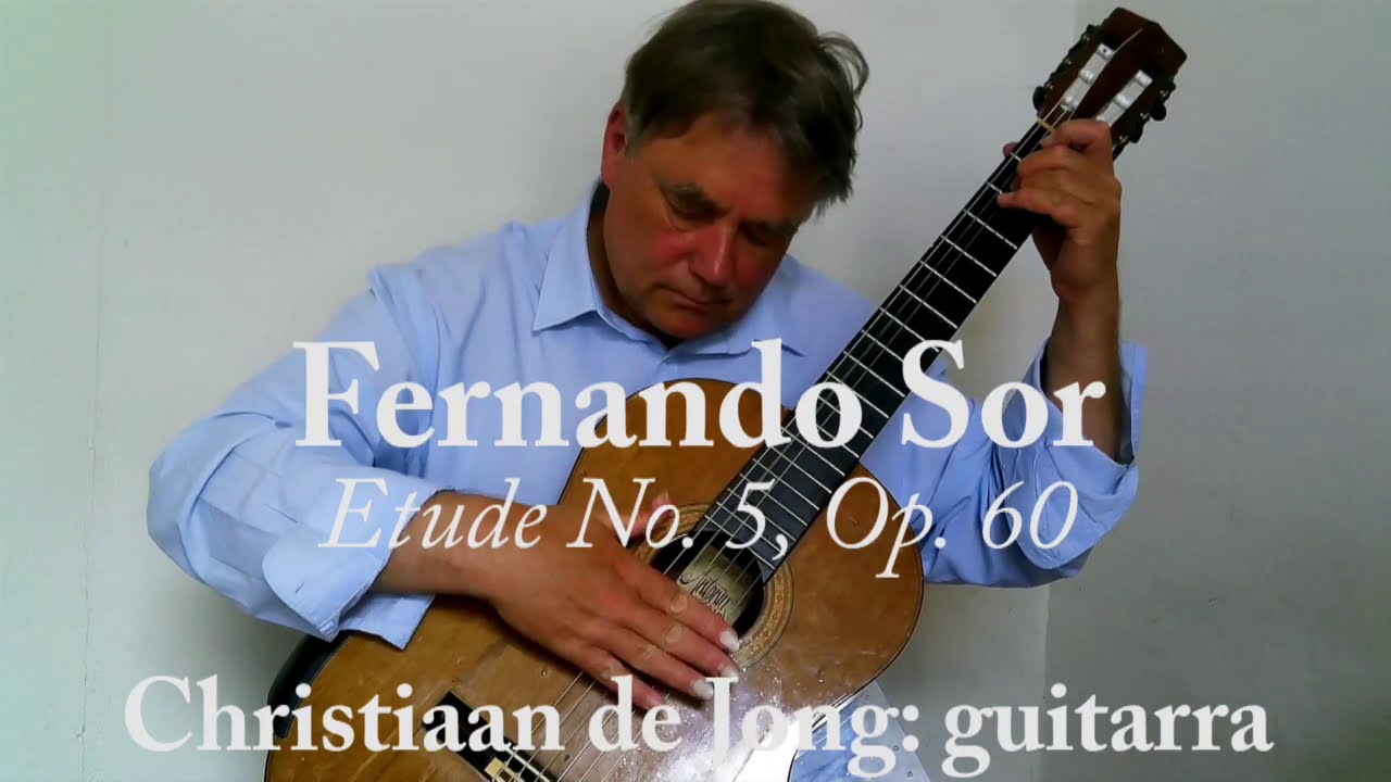 Christiaan de Jong: Etude No. 5, Op. 60 by Fernando Sor