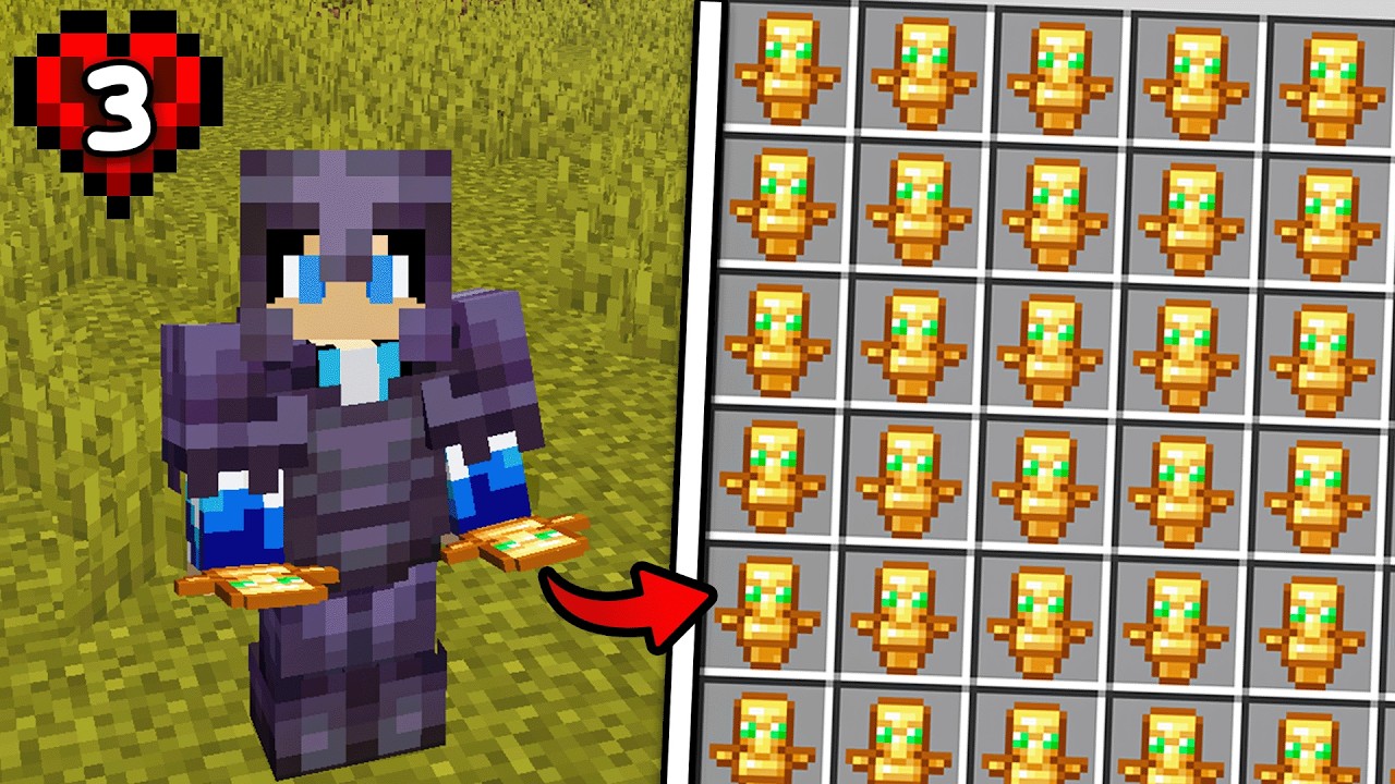 Minecraft Hardcore'da SINIRSIZ Totem Farmı Yaptım!