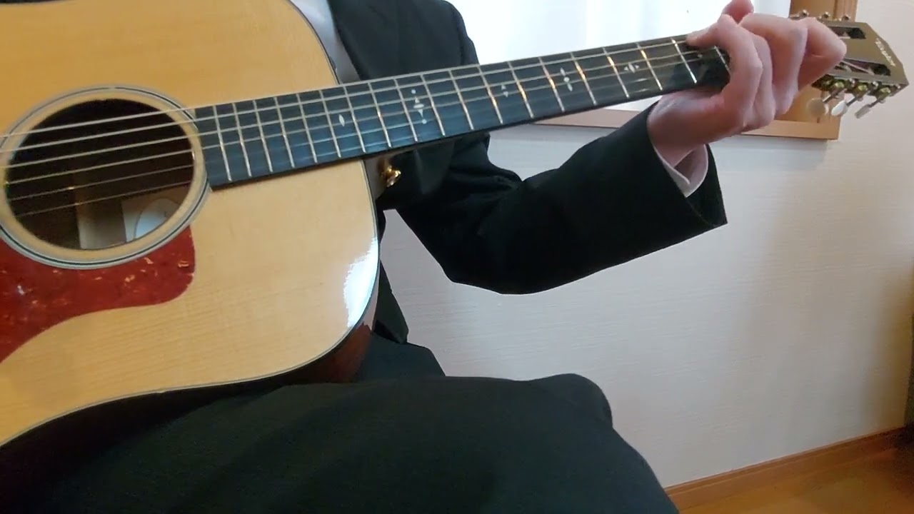 スナフキン(ムーミン)Snufkin's guitar with Moomin(arr.①)おさびし山Three fingers picking ver.(②もご視聴をPlease watch