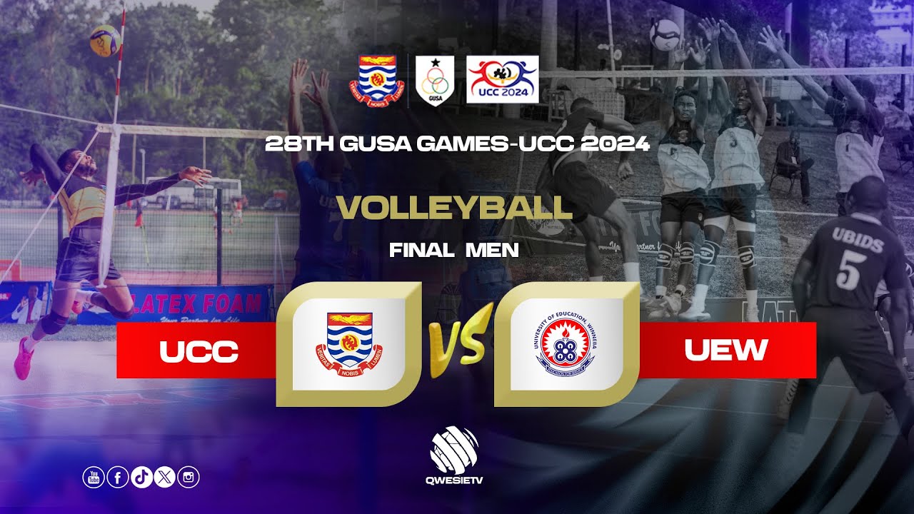 🔴🔴🔴LIVE | FINAL MEN VOLLEYBALL |  UCC VS UEW - GUSA GAMES UCC 2024