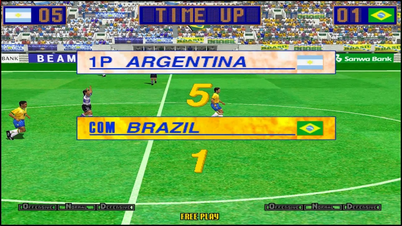 Virtua Striker 2 ver. '97 - ARGENTINA Playthrough - Arcade Mode