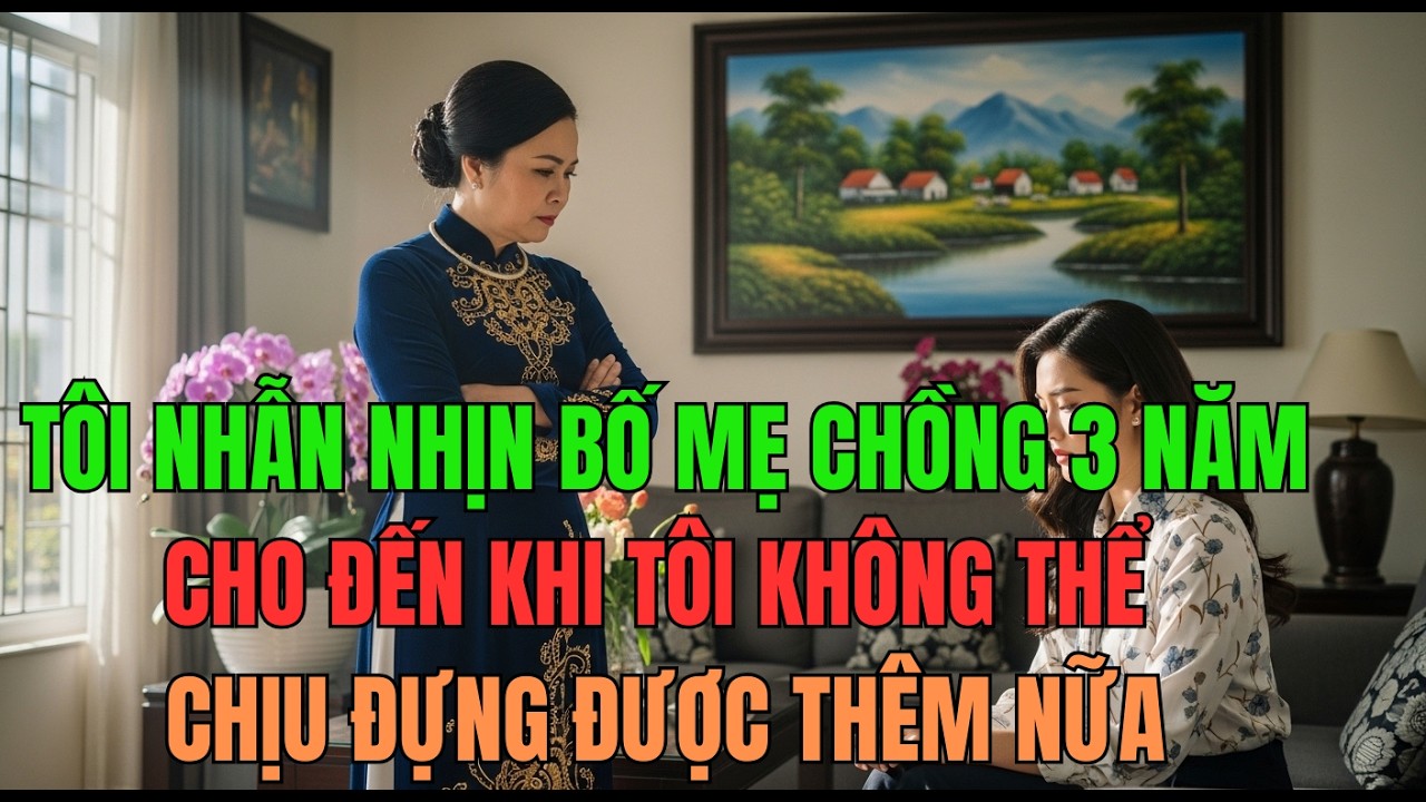 Sống chung với bố mẹ chồng 3 năm, tôi nhẫn nhịn đến khi không chịu đựng được thêm nữa