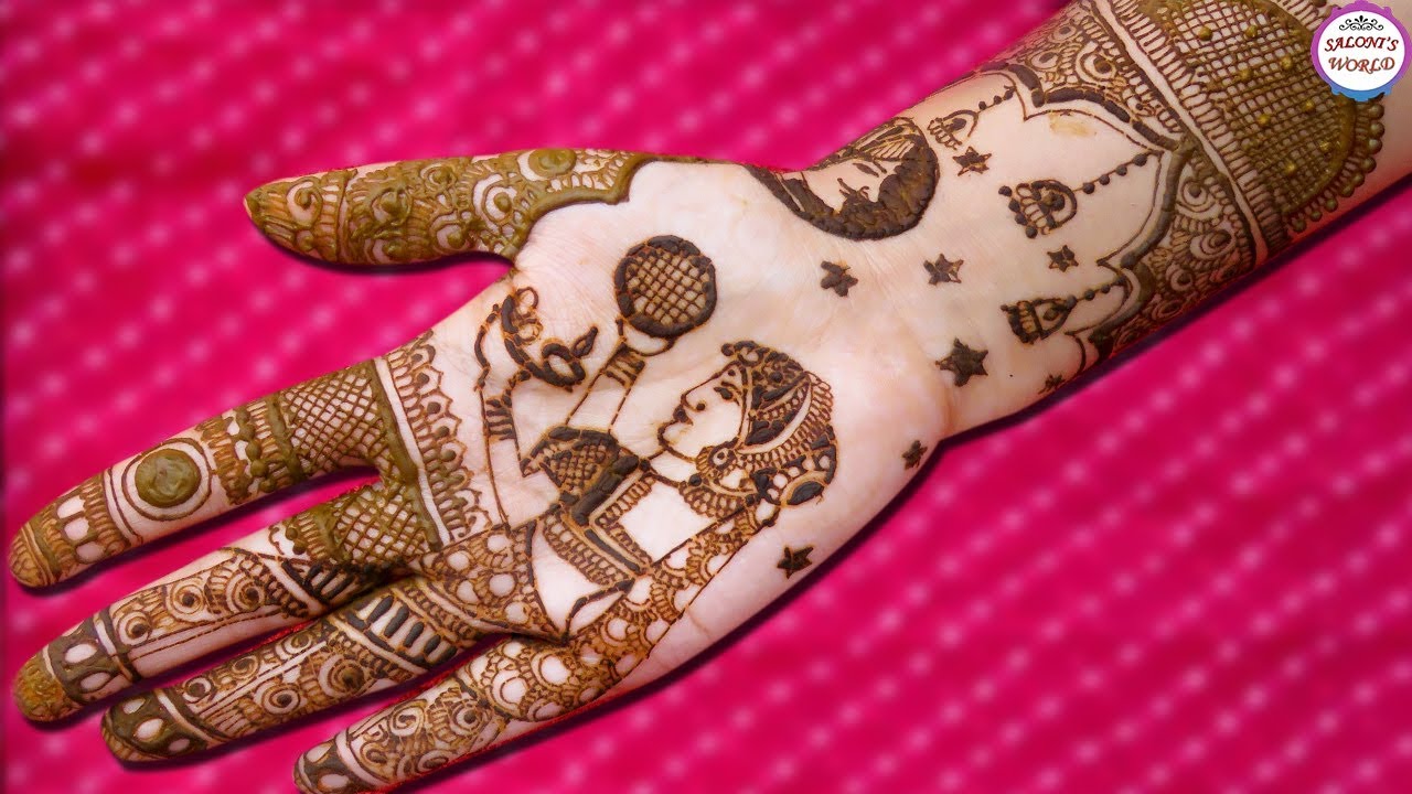 Karva Chauth Mehndi Design || Best Figure Mehndi Design Ever On Youtube