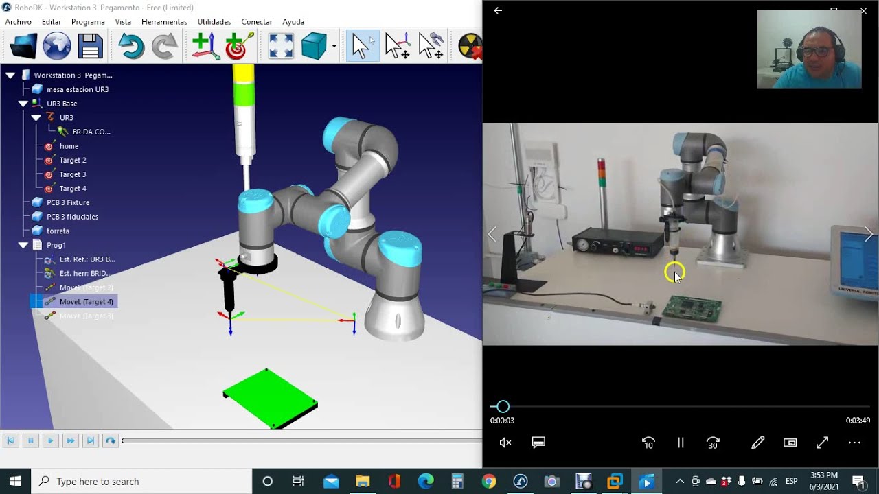 CURSO BASICO UNIVERSAL ROBOTS POLYSCOPE CB3 - #1 Programación de Movimientos básicos.