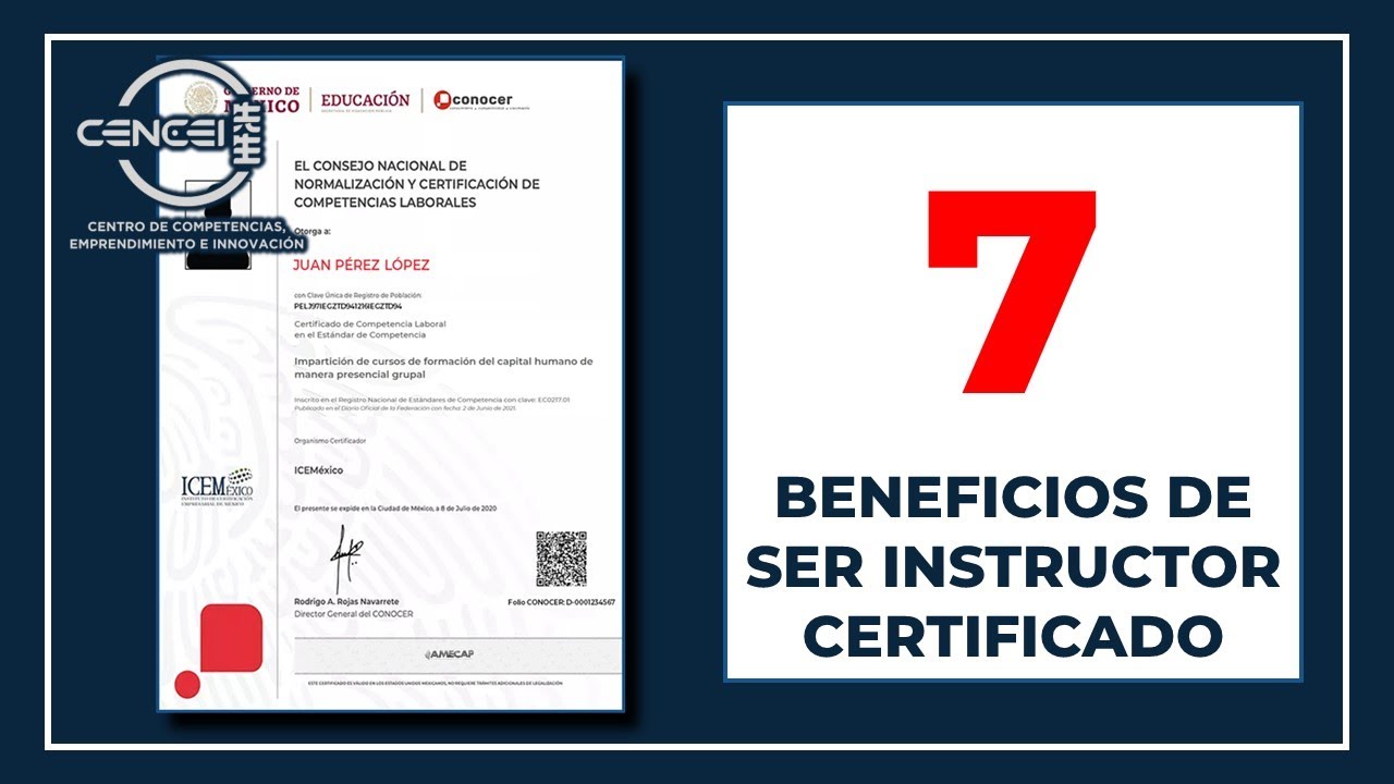7 beneficios de ser instructor certificado