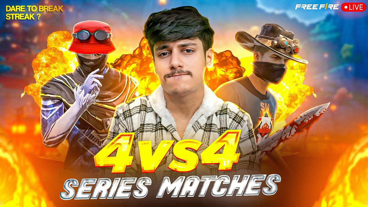 [ LIVE ]🔴4V4 SERIES 🤯 