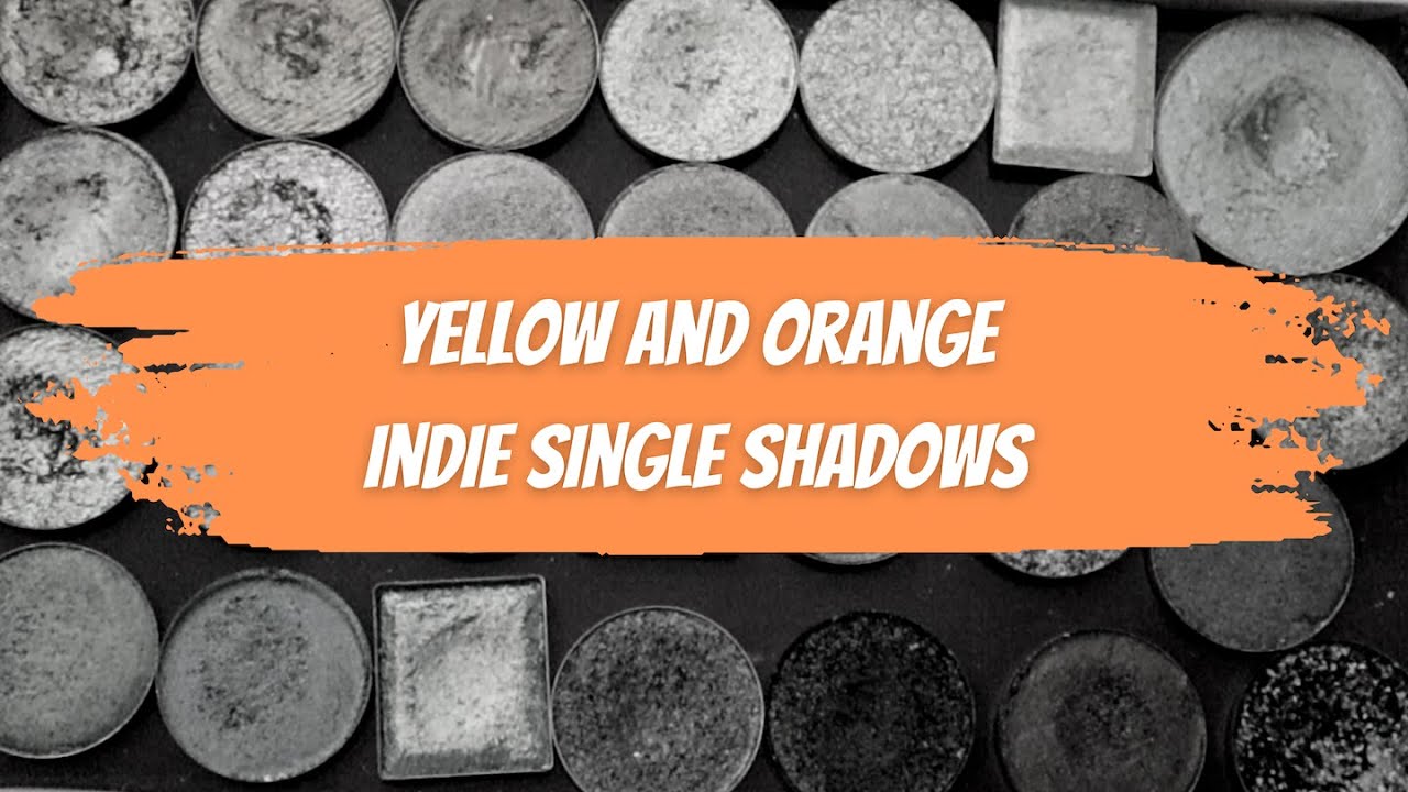 The BEST Yellow and Orange Indie Single Eyeshadows | Swatch Party