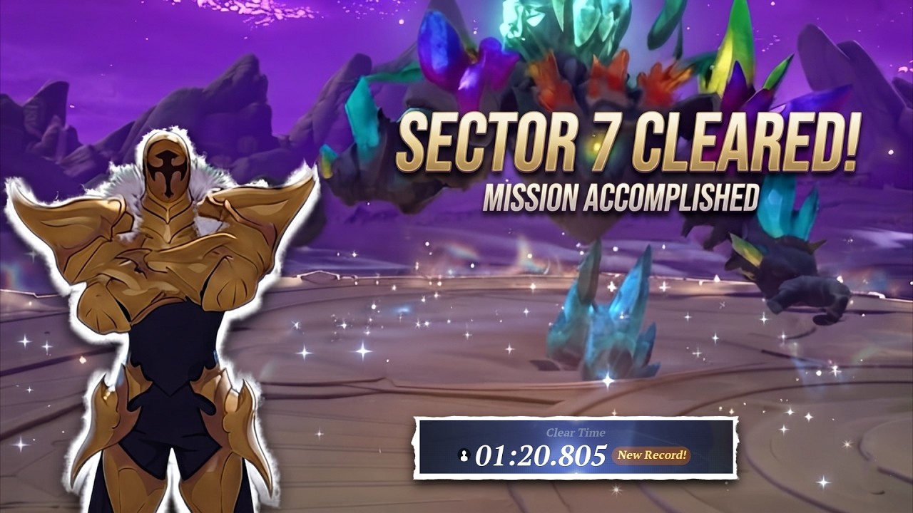 Jak pokonać Sektor 7 z buildem Escanor Axe P6 | Seven Deadly Sins Origin