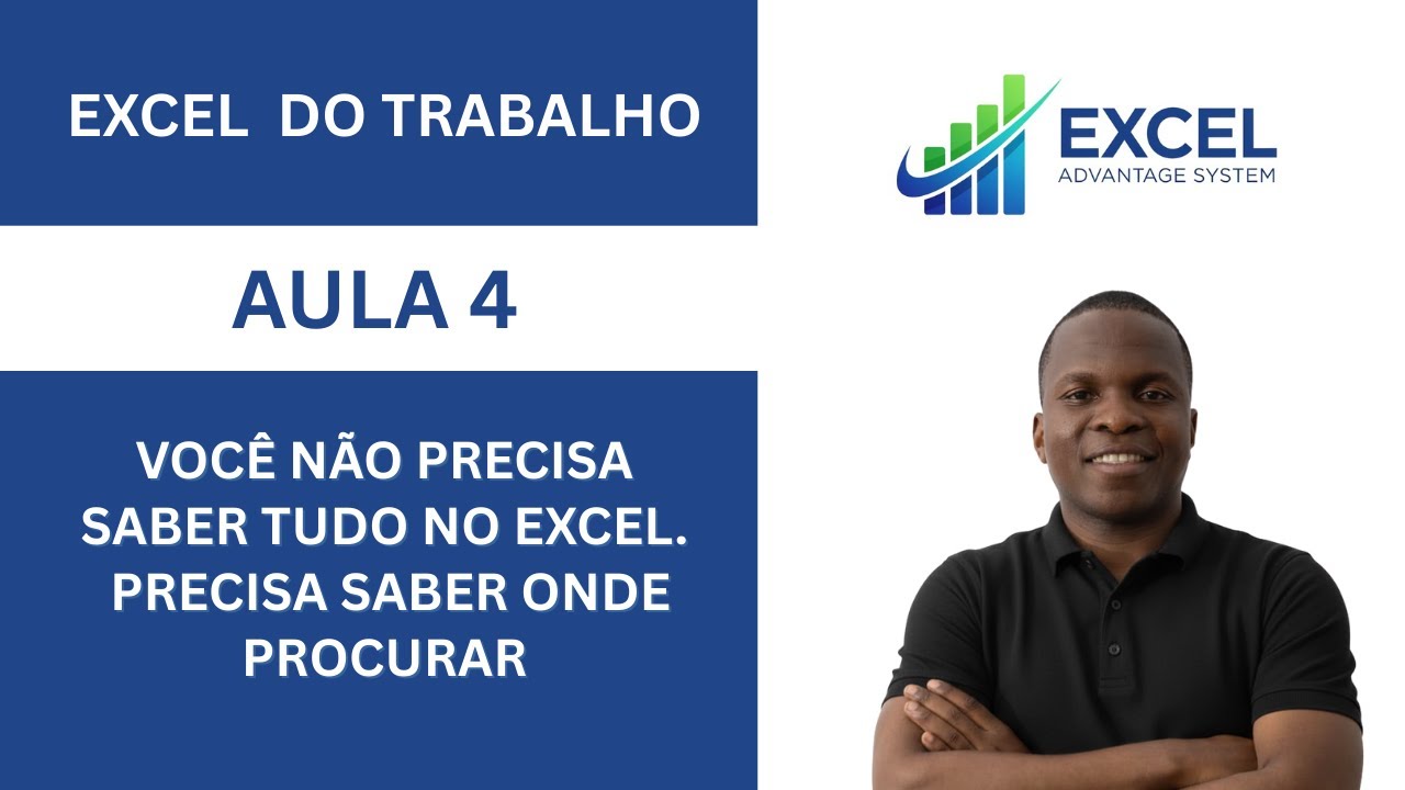 AULA 4 — INTERFACE DO EXCEL (O QUE IMPORTA NO TRABALHO)