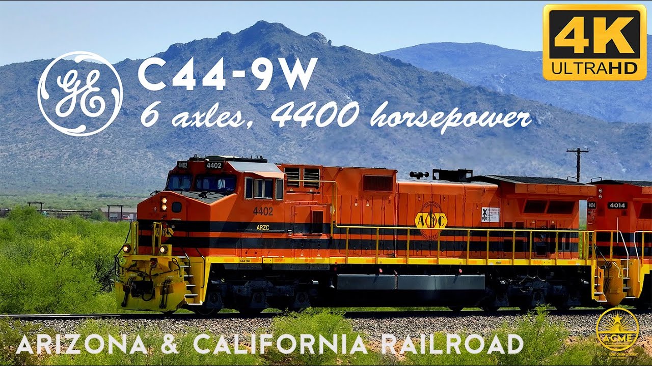 The GE C44-9W era begins on the Arizona and California Railroad!