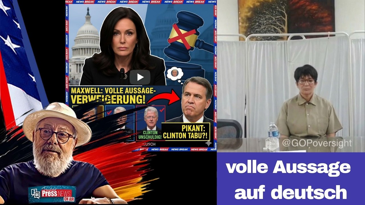 🚨Ghislaine Maxwell vor dem US-Kongress: Die volle Aussage auf Deutsch. Anwalt lässt Bombe platzen! 🎬