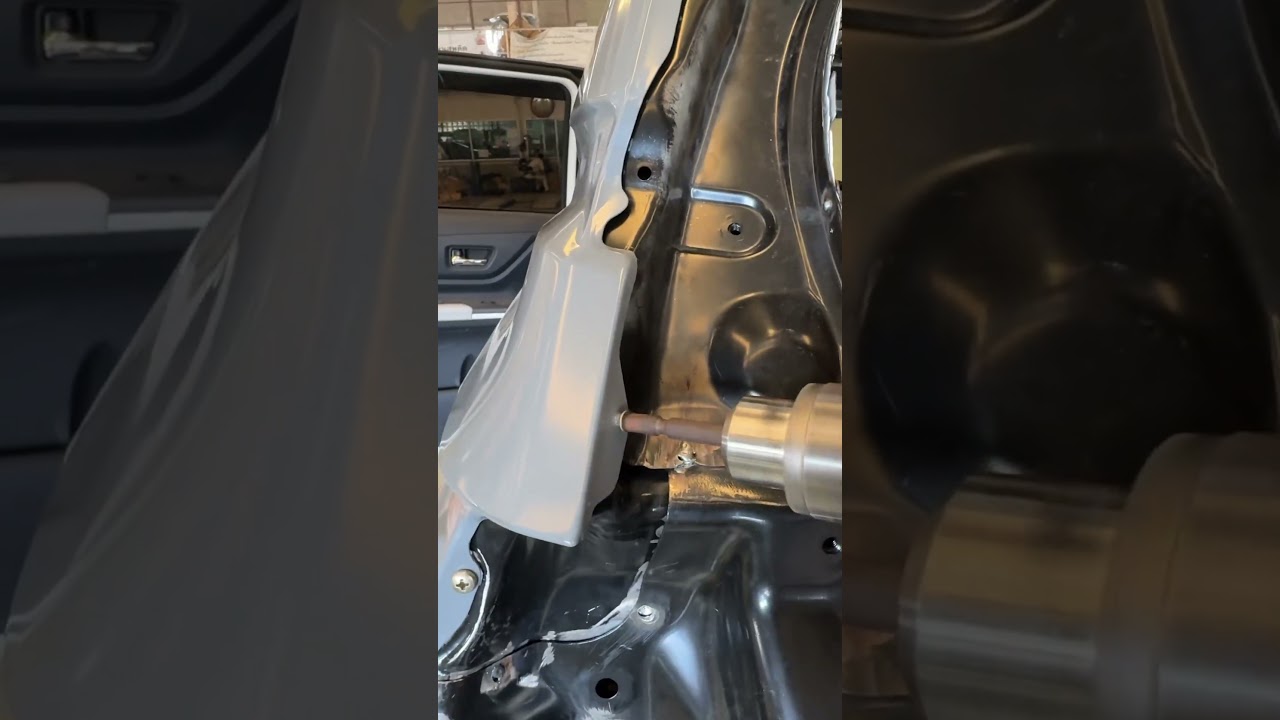 Tighten the new spare parts. #carrepair