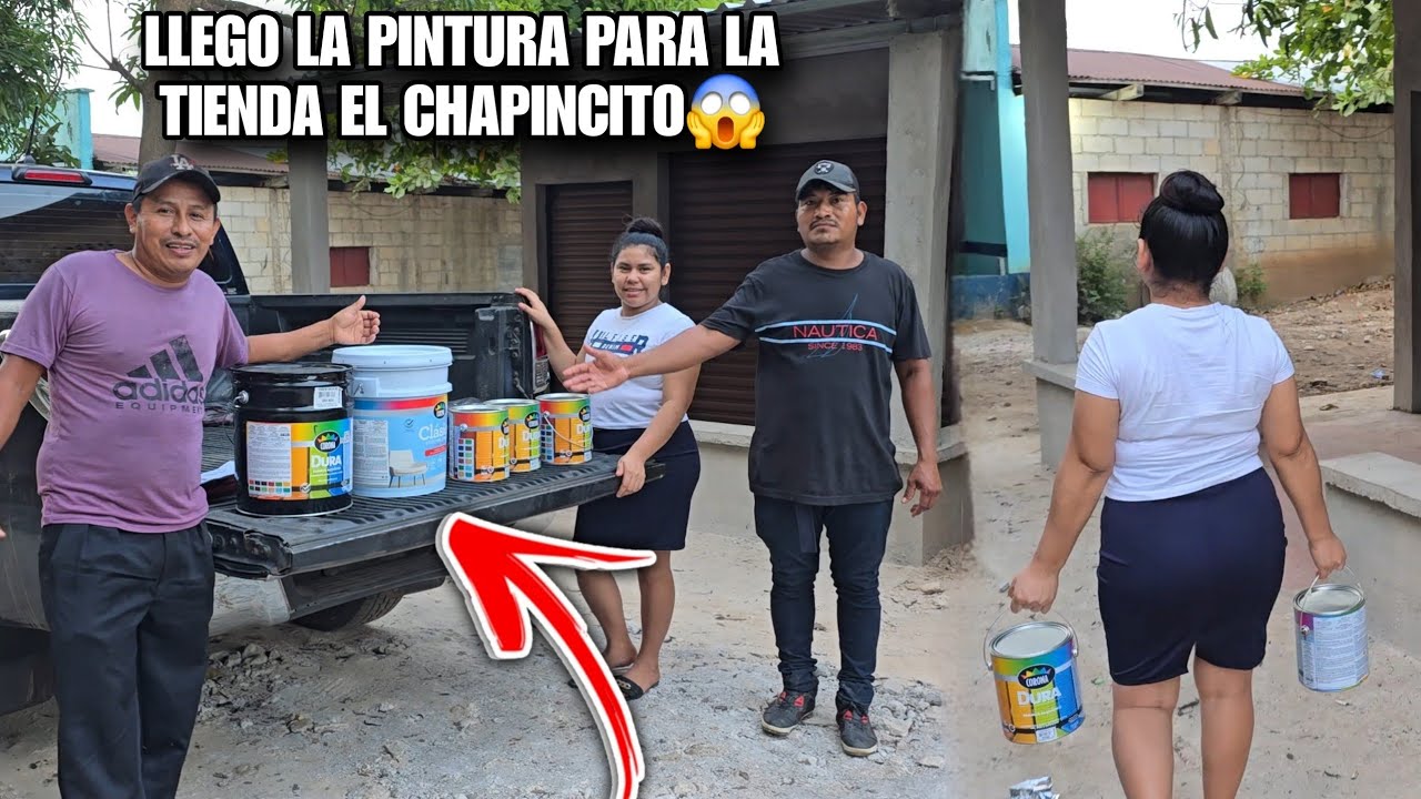 Miren De Que Color Pintaran La Tienda😱DAYSI Asi Ayudo a Bajar La Pintura🤭Ella Si Que Es Trabajadora😨