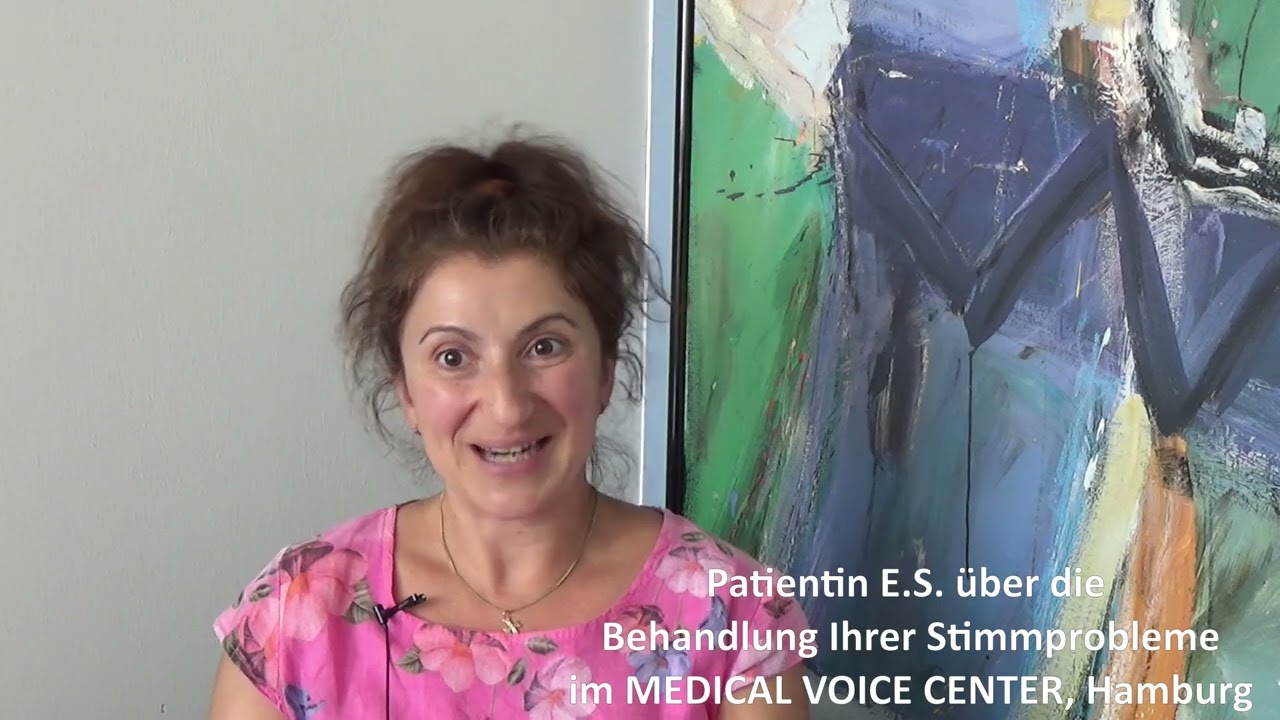 Behandlung der Stimmbandk&ouml;tchen bei einer S&auml;ngerin (Musiklehrerin)