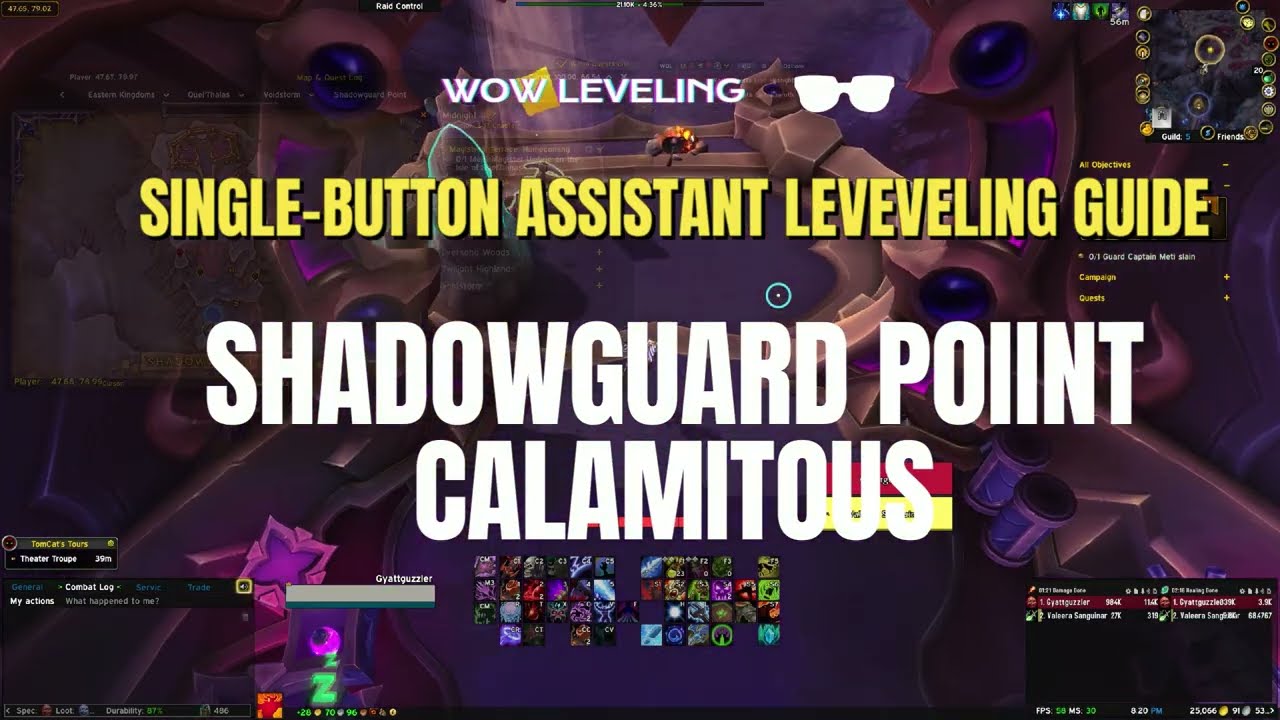 SHADOWGUARD POINT DELVE - SPEED LEVELING - 1-BUTTON ROTATION