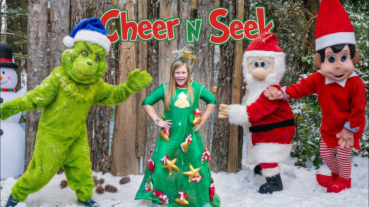 Assistant's Giant Christmas Hide-and-Seek Compilation with the Grinch, & Paw Patrol