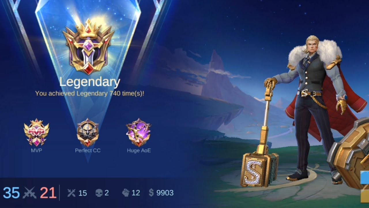 Tigreal core 15 kills MVP 💪😁 ~ MLBB