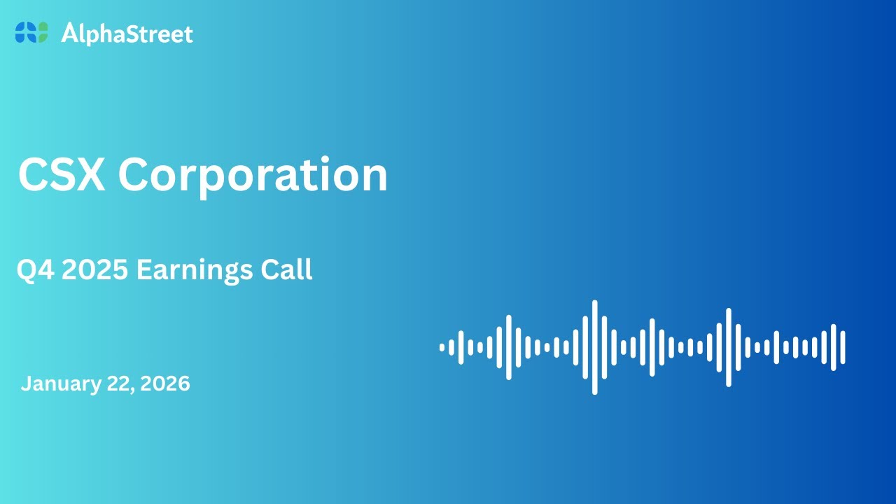 CSX Stock | CSX Corporation Q4 2025 Earnings Call