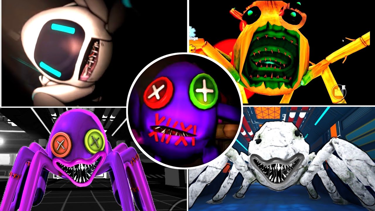 Roblox Creepy Crawlers All Jumpscares | Creepy Crawlers All Monsters | Rainbow Friends 3 Type Game