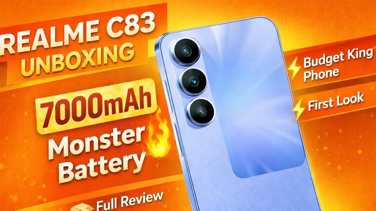 Realme C83 Unboxing 🔥 7000mAh Monster Battery | Budget King Phone!