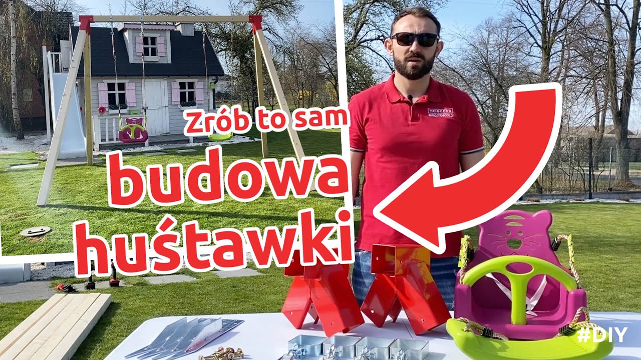 Jak samemu wykonać drewnianą huśtawkę ogrodową na plac zabaw w 15 minut?